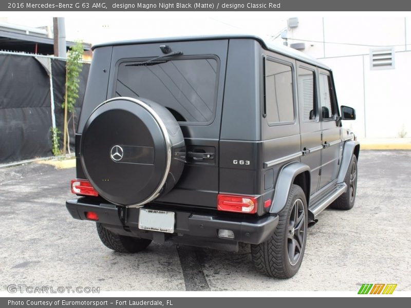 designo Magno Night Black (Matte) / designo Classic Red 2016 Mercedes-Benz G 63 AMG