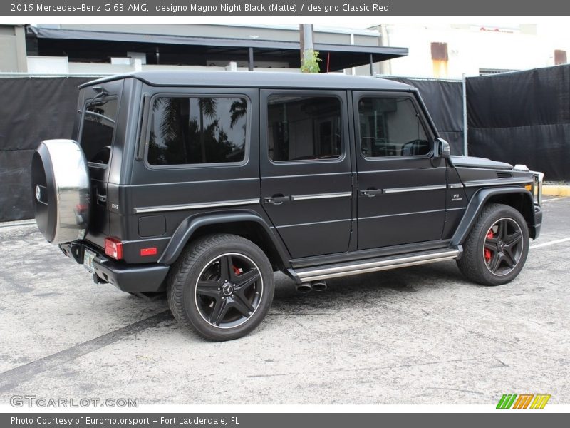 designo Magno Night Black (Matte) / designo Classic Red 2016 Mercedes-Benz G 63 AMG