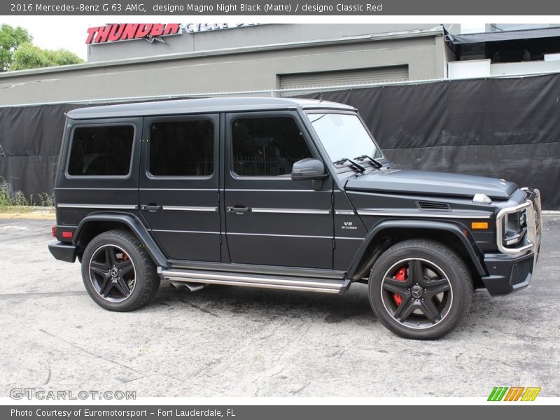 designo Magno Night Black (Matte) / designo Classic Red 2016 Mercedes-Benz G 63 AMG