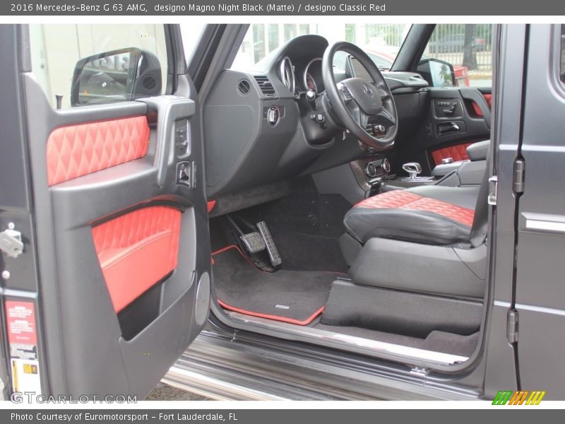  2016 G 63 AMG designo Classic Red Interior