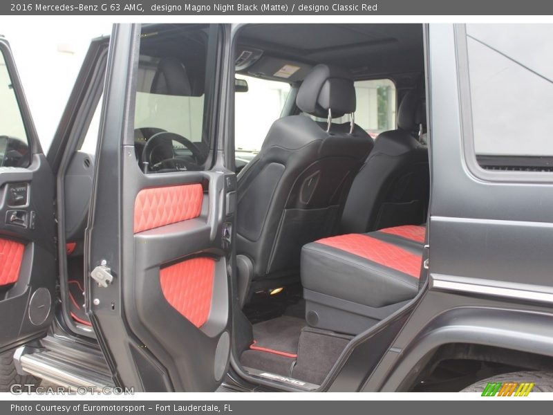 Rear Seat of 2016 G 63 AMG