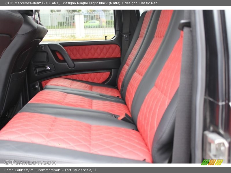 Rear Seat of 2016 G 63 AMG