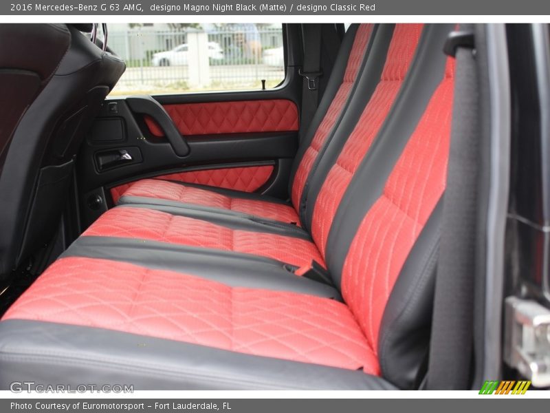 Rear Seat of 2016 G 63 AMG
