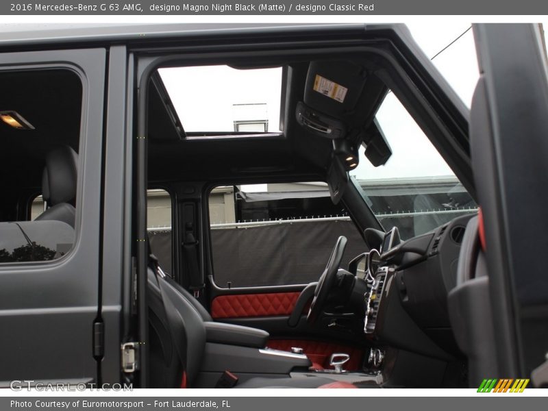 designo Magno Night Black (Matte) / designo Classic Red 2016 Mercedes-Benz G 63 AMG