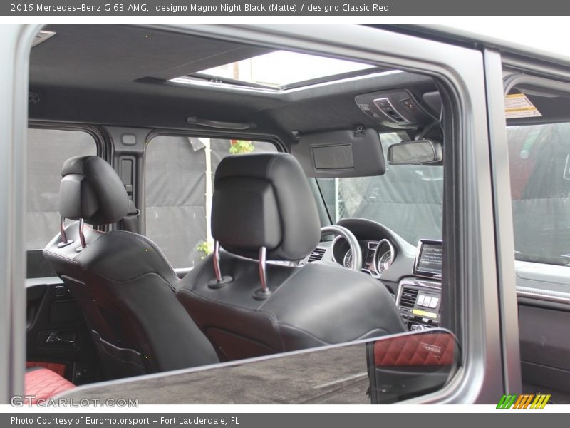 designo Magno Night Black (Matte) / designo Classic Red 2016 Mercedes-Benz G 63 AMG