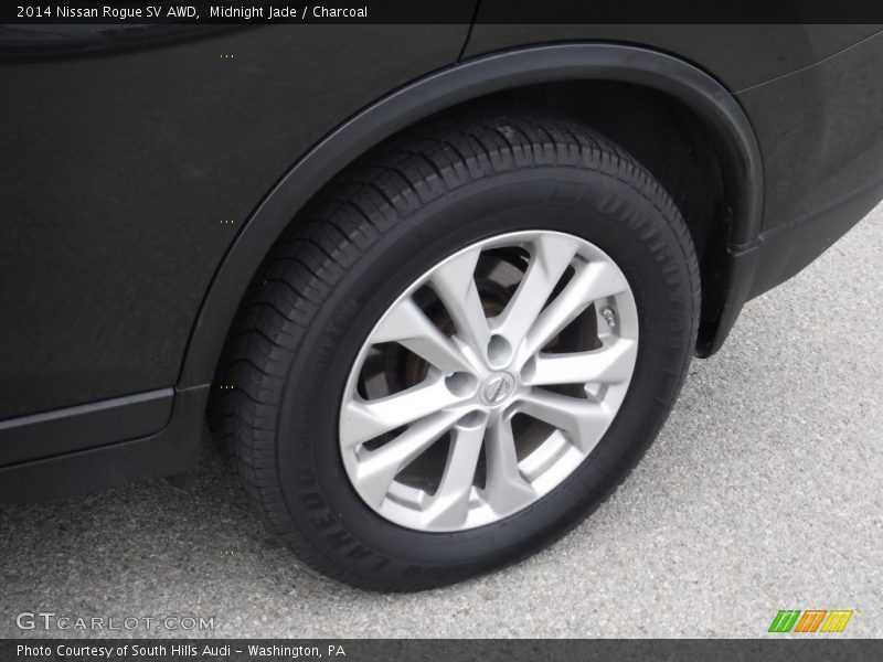 Midnight Jade / Charcoal 2014 Nissan Rogue SV AWD