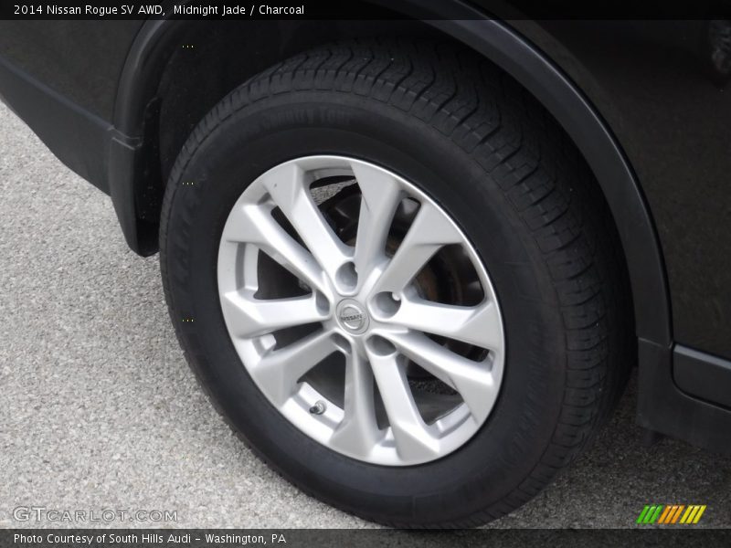 Midnight Jade / Charcoal 2014 Nissan Rogue SV AWD