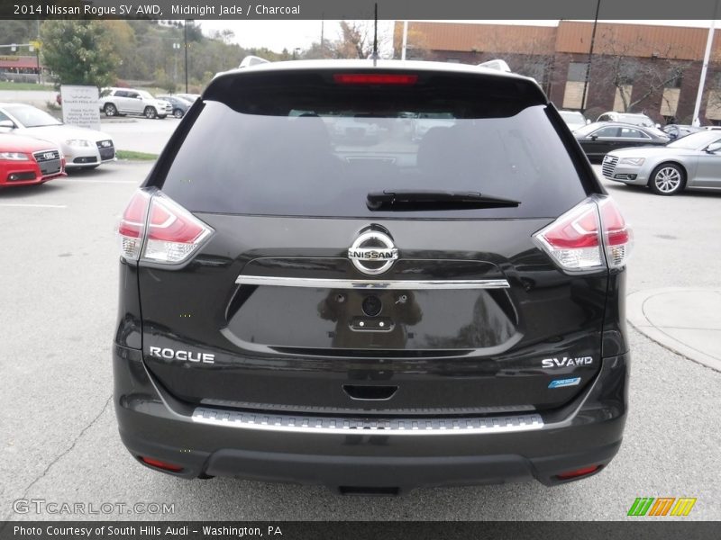 Midnight Jade / Charcoal 2014 Nissan Rogue SV AWD