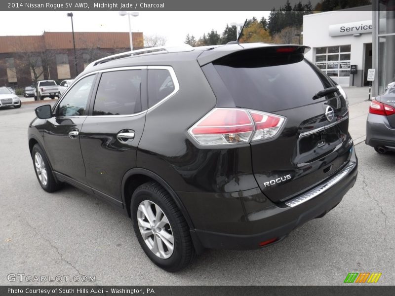 Midnight Jade / Charcoal 2014 Nissan Rogue SV AWD