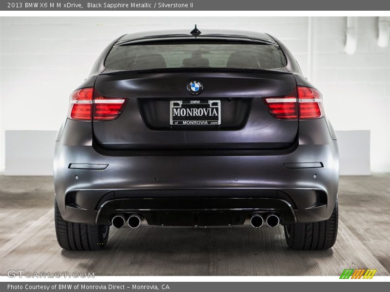 Black Sapphire Metallic / Silverstone II 2013 BMW X6 M M xDrive