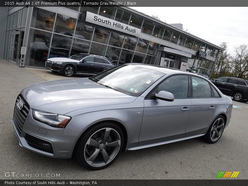 Tornado Gray Metallic / Black 2015 Audi A4 2.0T Premium Plus quattro