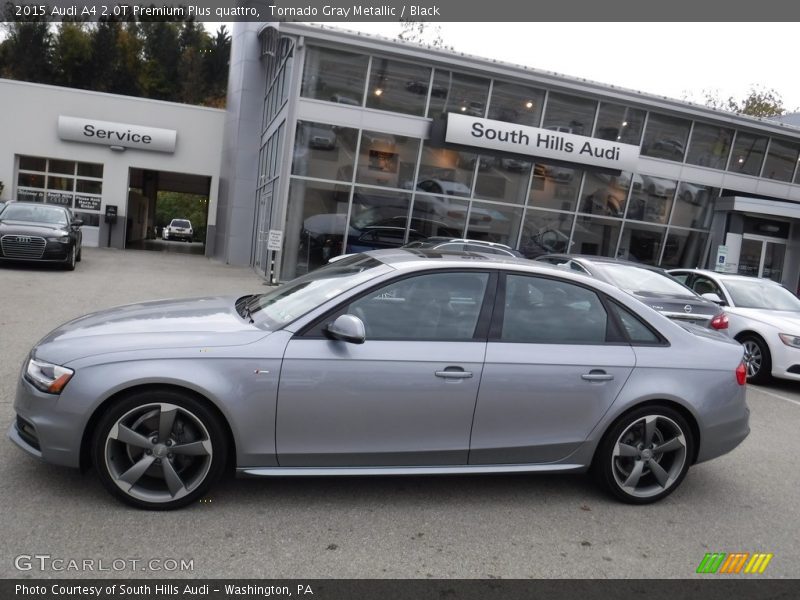 Tornado Gray Metallic / Black 2015 Audi A4 2.0T Premium Plus quattro