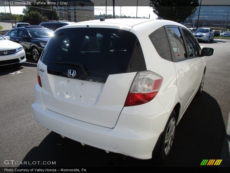 Taffeta White / Gray 2012 Honda Fit