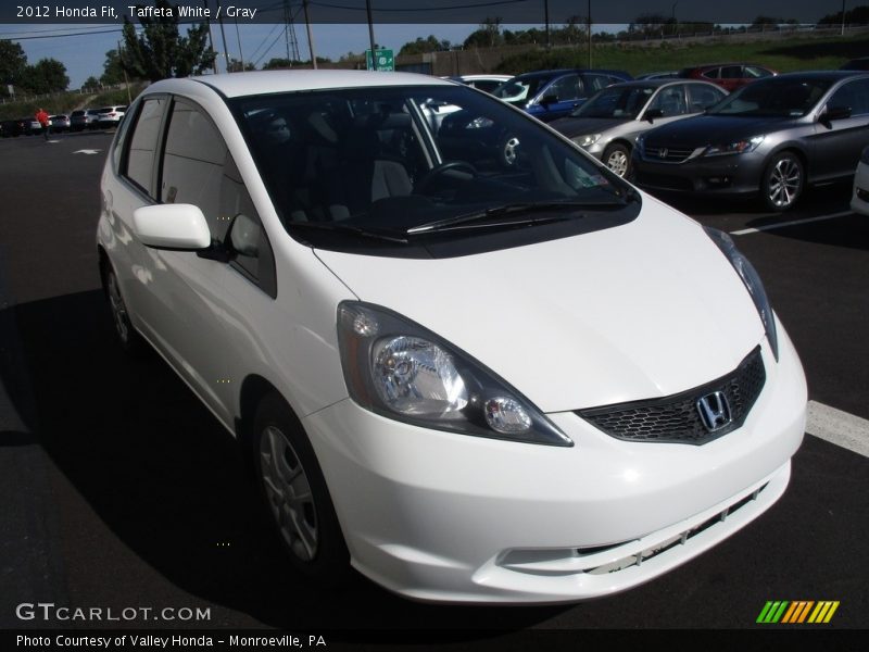 Taffeta White / Gray 2012 Honda Fit