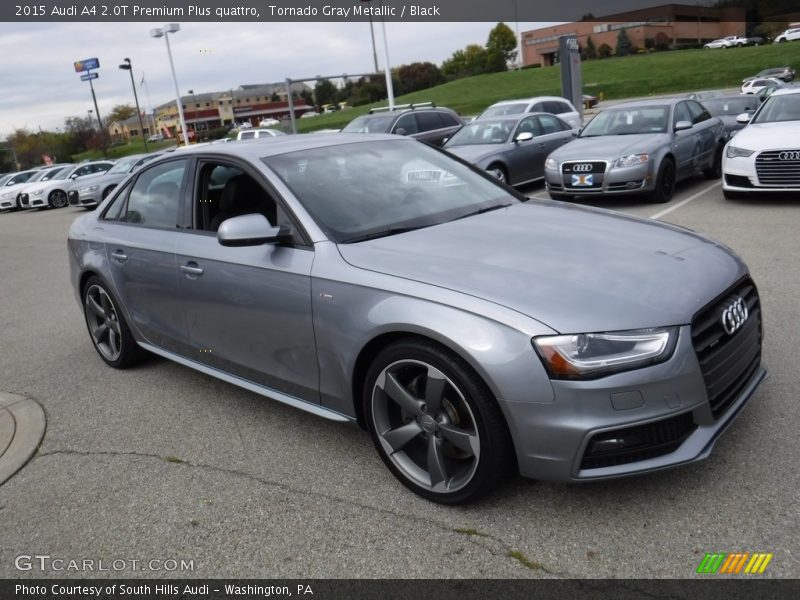 Tornado Gray Metallic / Black 2015 Audi A4 2.0T Premium Plus quattro