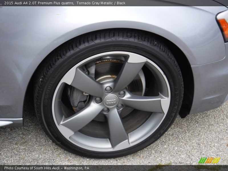 Tornado Gray Metallic / Black 2015 Audi A4 2.0T Premium Plus quattro