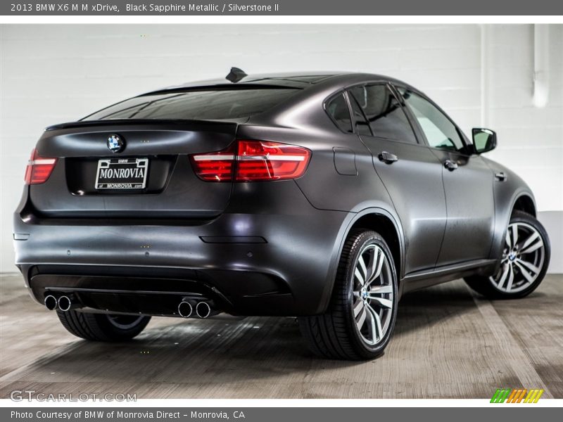 Black Sapphire Metallic / Silverstone II 2013 BMW X6 M M xDrive