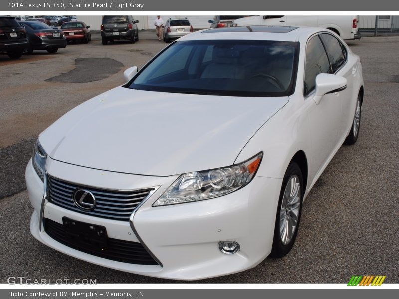 Starfire Pearl / Light Gray 2014 Lexus ES 350