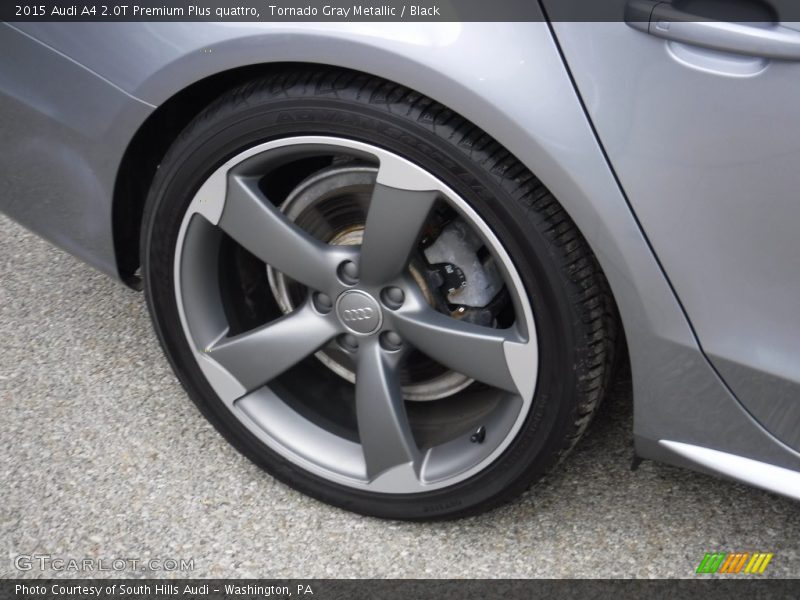 Tornado Gray Metallic / Black 2015 Audi A4 2.0T Premium Plus quattro
