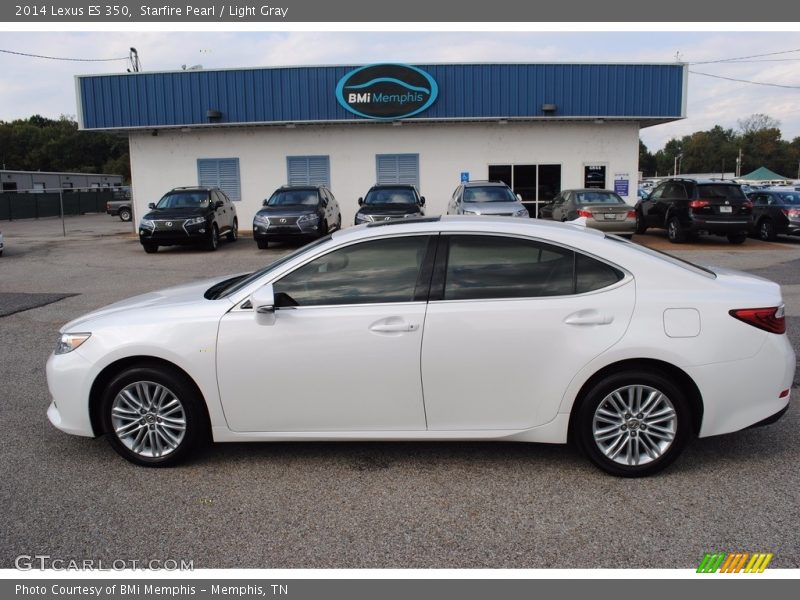 Starfire Pearl / Light Gray 2014 Lexus ES 350