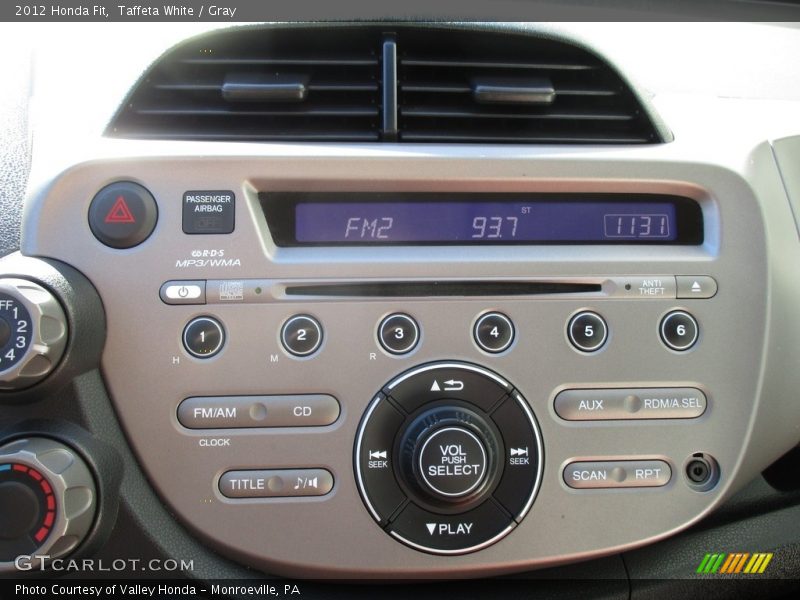 Taffeta White / Gray 2012 Honda Fit