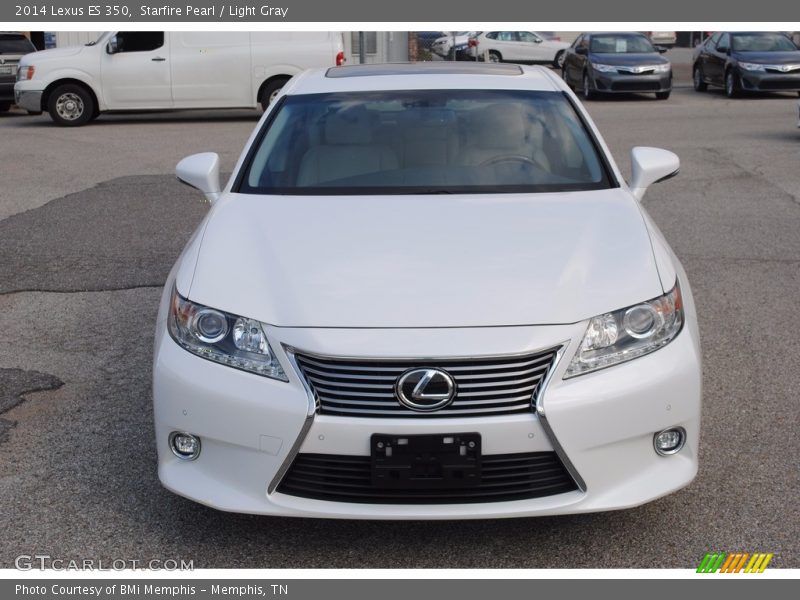Starfire Pearl / Light Gray 2014 Lexus ES 350