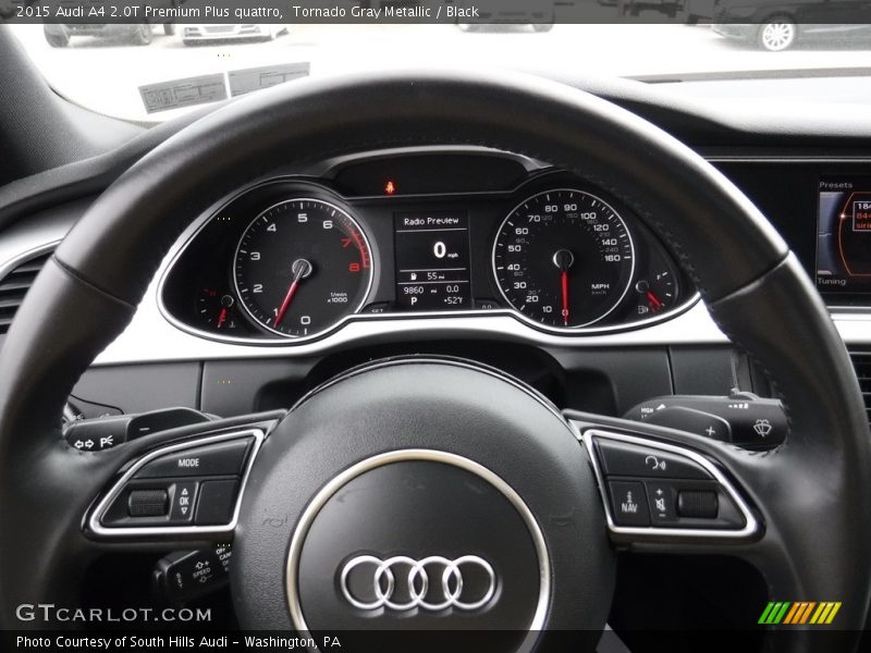 Tornado Gray Metallic / Black 2015 Audi A4 2.0T Premium Plus quattro