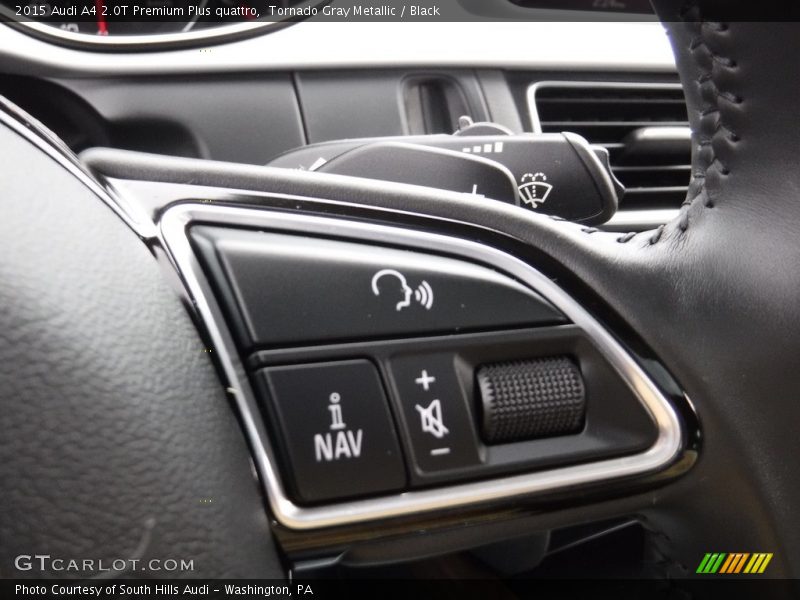 Tornado Gray Metallic / Black 2015 Audi A4 2.0T Premium Plus quattro