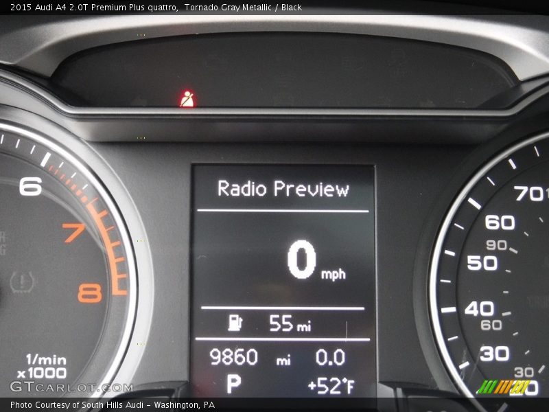 Tornado Gray Metallic / Black 2015 Audi A4 2.0T Premium Plus quattro