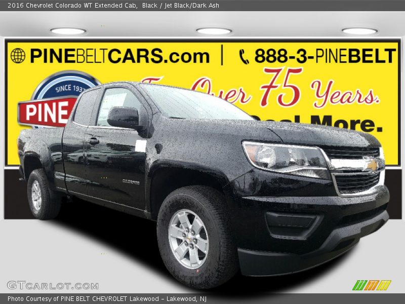Black / Jet Black/Dark Ash 2016 Chevrolet Colorado WT Extended Cab