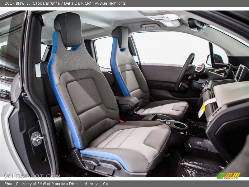  2017 i3  Deka Dark Cloth w/Blue Highlights Interior