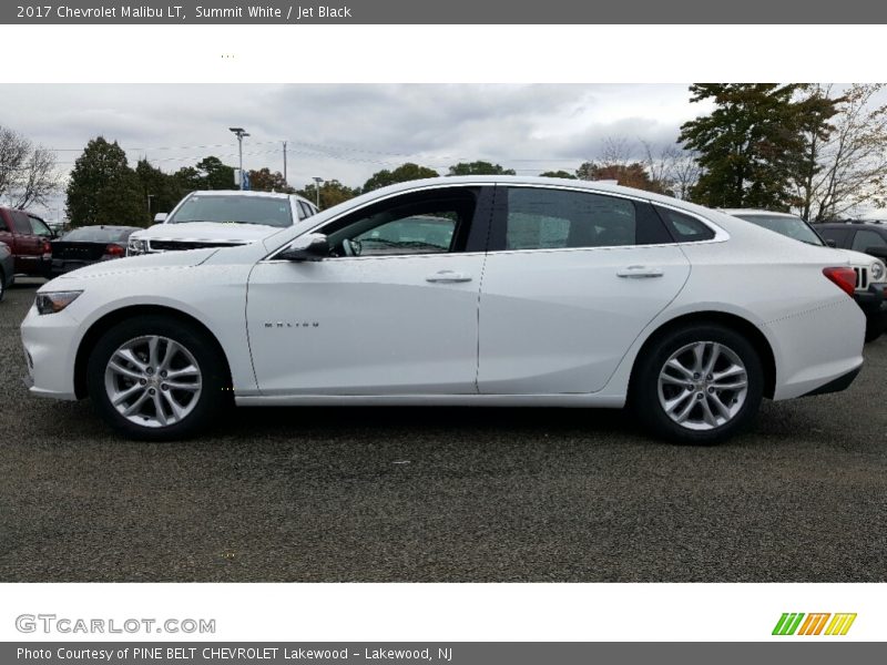 Summit White / Jet Black 2017 Chevrolet Malibu LT