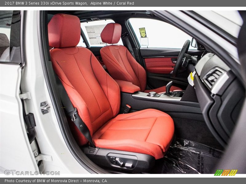  2017 3 Series 330i xDrive Sports Wagon Coral Red Interior