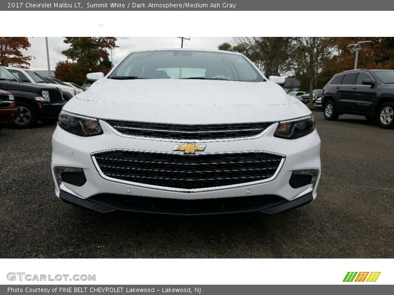 Summit White / Dark Atmosphere/Medium Ash Gray 2017 Chevrolet Malibu LT