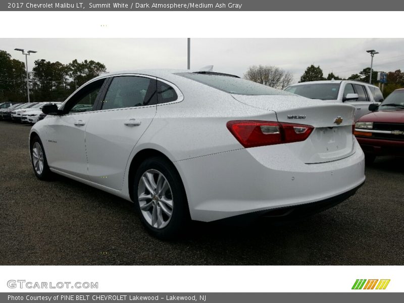 Summit White / Dark Atmosphere/Medium Ash Gray 2017 Chevrolet Malibu LT