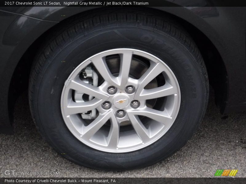 Nightfall Gray Metallic / Jet Black/Dark Titanium 2017 Chevrolet Sonic LT Sedan