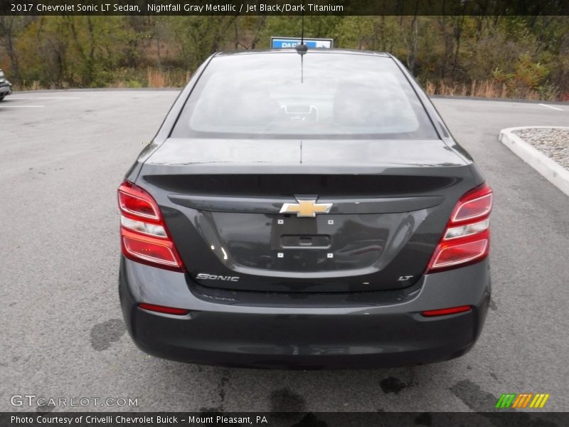 Nightfall Gray Metallic / Jet Black/Dark Titanium 2017 Chevrolet Sonic LT Sedan