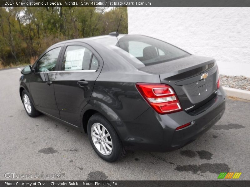 Nightfall Gray Metallic / Jet Black/Dark Titanium 2017 Chevrolet Sonic LT Sedan