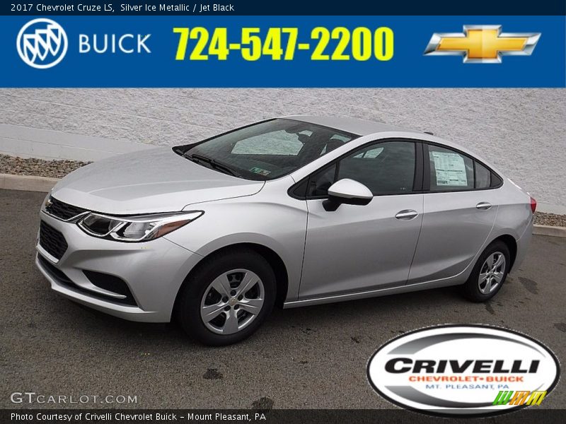 Silver Ice Metallic / Jet Black 2017 Chevrolet Cruze LS