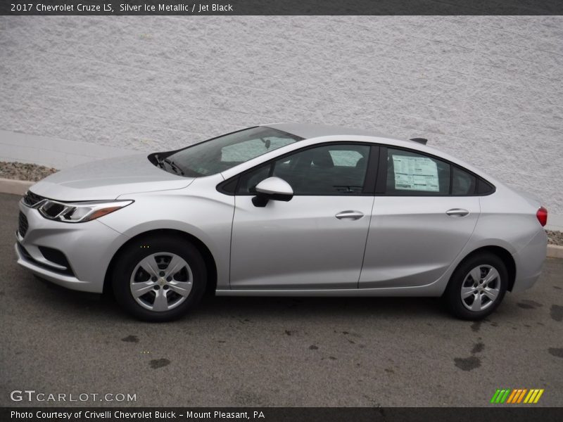 Silver Ice Metallic / Jet Black 2017 Chevrolet Cruze LS