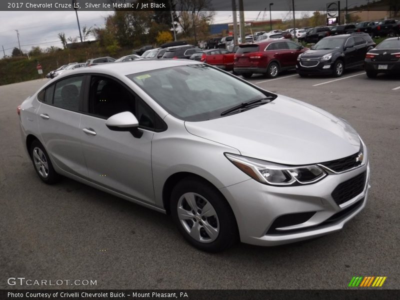 Silver Ice Metallic / Jet Black 2017 Chevrolet Cruze LS