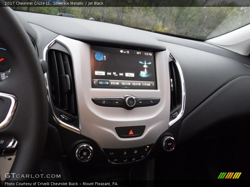 Silver Ice Metallic / Jet Black 2017 Chevrolet Cruze LS