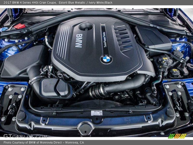  2017 4 Series 440i Gran Coupe Engine - 3.0 Liter DI TwinPower Turbocharged DOHC 24-Valve VVT Inline 6 Cylinder