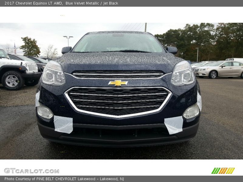 Blue Velvet Metallic / Jet Black 2017 Chevrolet Equinox LT AWD