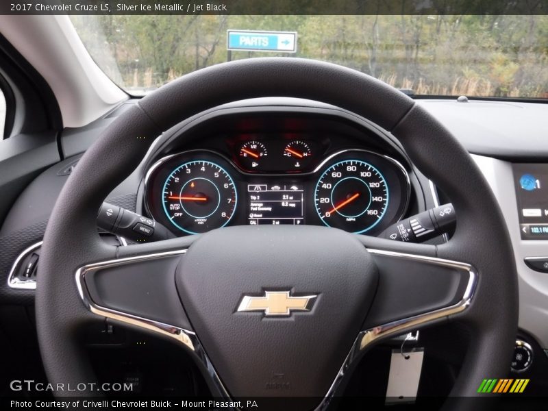 Silver Ice Metallic / Jet Black 2017 Chevrolet Cruze LS
