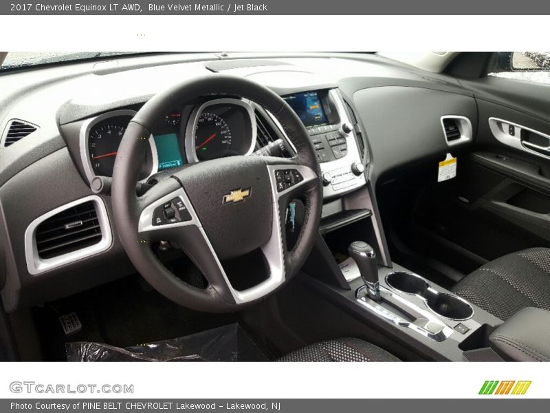 Blue Velvet Metallic / Jet Black 2017 Chevrolet Equinox LT AWD