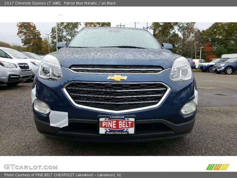 Patriot Blue Metallic / Jet Black 2017 Chevrolet Equinox LT AWD