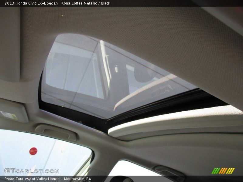 Kona Coffee Metallic / Black 2013 Honda Civic EX-L Sedan