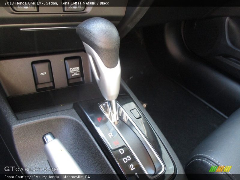 Kona Coffee Metallic / Black 2013 Honda Civic EX-L Sedan