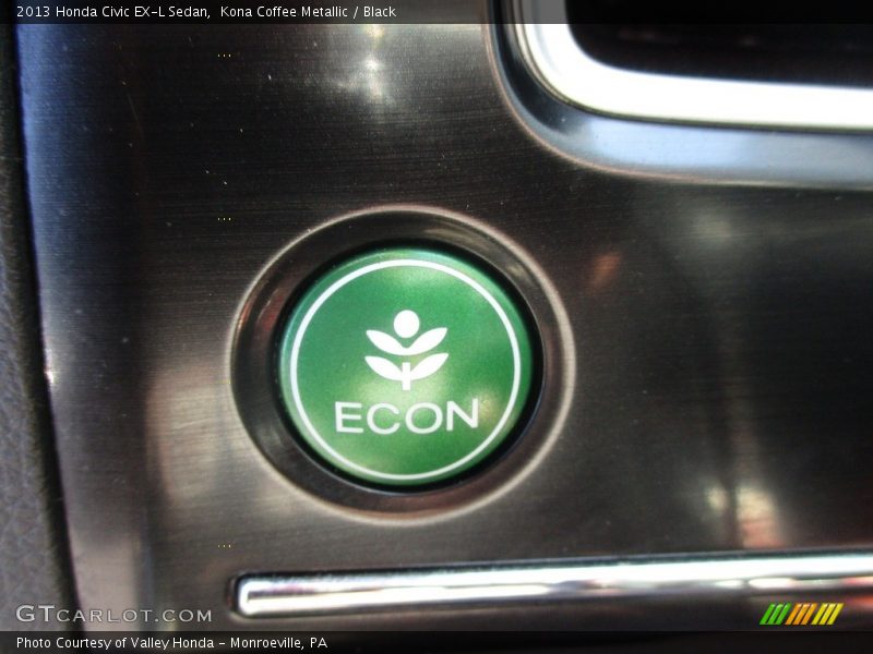Kona Coffee Metallic / Black 2013 Honda Civic EX-L Sedan